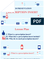 Prescription Insert: Unit 20 Presentation