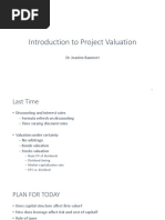 Introduction To Project Valuation: Dr. Jeanine Baumert