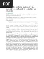 El Mito Del Instinto Maternal y Su Relación Con El Control Social de Las Mujeres (11 Pag)