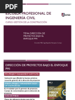 03 - Dirección de Proyectos Bajo El Enfoque PMI