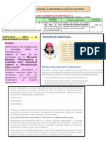 Sesión de Aprendizaje #13 - Estudiantes - Deliberamos Sobre La Discriminación en El Perú