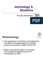 Biotechnology & Bioethics: The Bio-Revolution