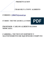 Tarea Numero 2 Tecnicas de La Comunicacion Tony Sicchar