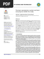 The Basic Reproduction Number and Herd Immunity For COVID-19 in India