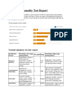 Big Five Personality Test Report