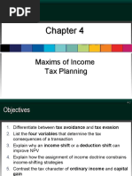 Maxims of Income Tax Planning