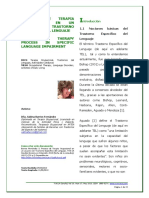 Proceso DE Terapia Ocupacional EN UN Usuario Con Trastorno Específico Del Lenguaje Occupational Therapy Process IN Specific Language Impairment