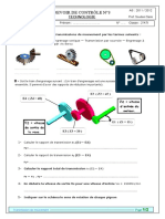 Devoir de Controle N3 Transmission de Mouvement 2 AT2012