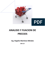 ANALISIS Y FIJACION DE PRECIOS Tercer Parcial