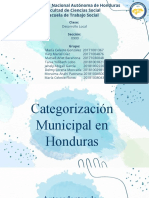 Categorización Municipal en Honduras