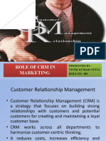 Role of CRM in Marketing