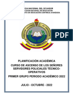 Planificación Académica Primer Grupo 2022