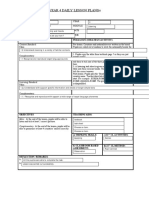 Year 4 Daily Lesson Plans : Skills Pedagogy (Strategy/Activity)