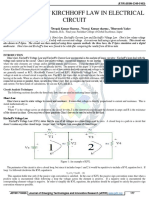 Advantage of Kirchhoff Law in Electrical Circuit