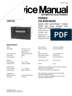 Honda CQ-EH8160AK: Automotive Electronics