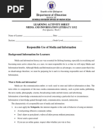 SHS MIL Q1 W3 Responsible Use of Media and Information