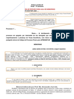 Aula V Clinica Pratica Juridica Penal - Memoriais - Modelo Pratico