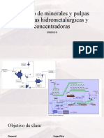 2 - 1 - Traspaso de Minerales y Pulpas en Plantas Hidrometalúrgicas