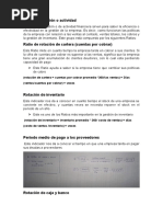 Ratios de Gestión o Actividad