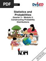 Statistics Probability G11 Quarter 3 Module 4 Constructing Probability Distributions