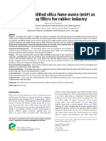 Modified Silica Fume Waste As Filler in Rubber