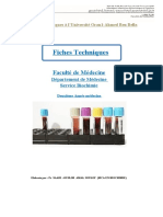 TP Biochimie 2ème Année Médecine