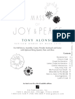 Mass Setting Joy and Peace