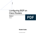 Configuring BGP On Cisco Routers: Student Guide