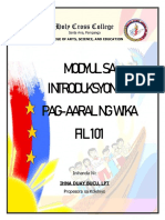 Modyul Sa Introduksyon Sa Pag Aaral NG Wika Hcc2021!1!2