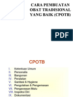 Cara Pembuatan Obat Tradisional Yang Baik (Cpotb