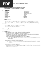 5e's Lesson Plan Grade 4 Science