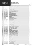 Top Drive - Water Well Assy: Item Part Number Description Qty