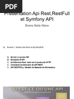 Presentation API Rest, RestFull Et Symfony API