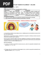 SESIÓN 3.2 - Composición Centesimal - 3ro Sec