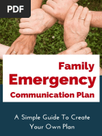 Family Emergency Communication Plan - Create Your Own