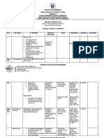 Brigada Eskwela 21 Matrix of Daily Activities