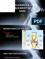 Biomechanics & Joint Replacement of The Knee: PGI Balisi JI Cabalza JI Feliciano JI Fernandez A. JI Fernandez K