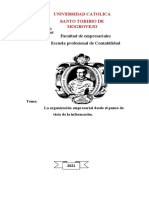 Informe de La Organizacion Empresarial Desde El Punto de Vista de La Informacion