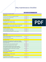 Fire Safety Maintenance Checklist: Daily Checks (Not Normally Recorded) Yes No N/A Comments