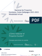 Cómo Redactar Tu Proyecto Escolar V Feria Nacional de Proyectos Escolares.