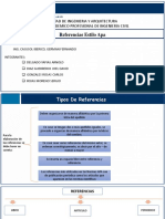 Referencias Estilo Apa: Facultad de Ingenieria Y Arquitectura Escuela Academico Profesional de Ingenieria Civil