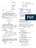 HO#1 Techniques of Integration