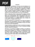 Ensayo de Las Leyes de La Termodinámica