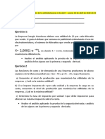 Ejercicios Optimización y Bosquejo de Curvas (Entrega 16 de Abril)