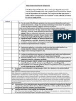 7 - Depression Dsm-5 Checklist