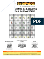 Sopa de Letras de Economía Aplicada A Latinoamérica