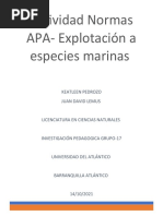 Actividad Normas APA - Explotación A Especies Marinas