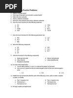 Covalent Bonding Practice Problems