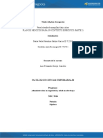 PLAN DE NEGOCIOS PARA UN CONTEXTO ESPECÍFICO Actividad 6