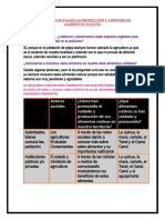 Los Actores Sociales La Producción y Consumo de Alimentos Nativos